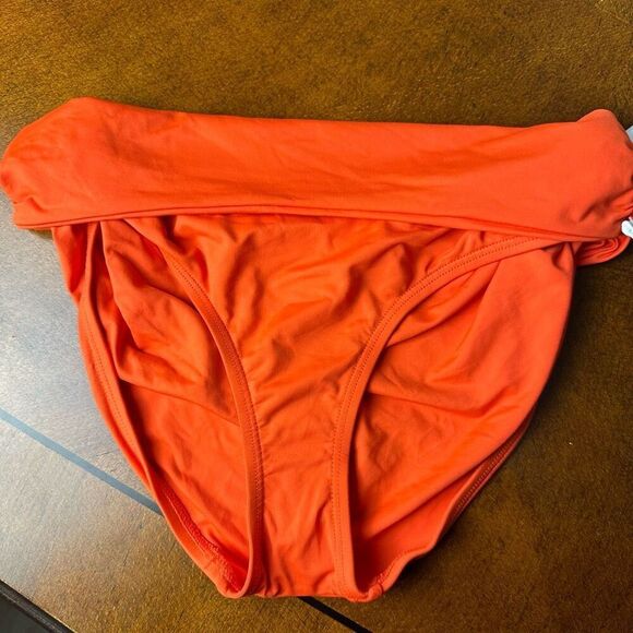 Anne Cole NWT size S red convertible swim bottoms wear 3 ways, color - spice - Picture 9 of 11